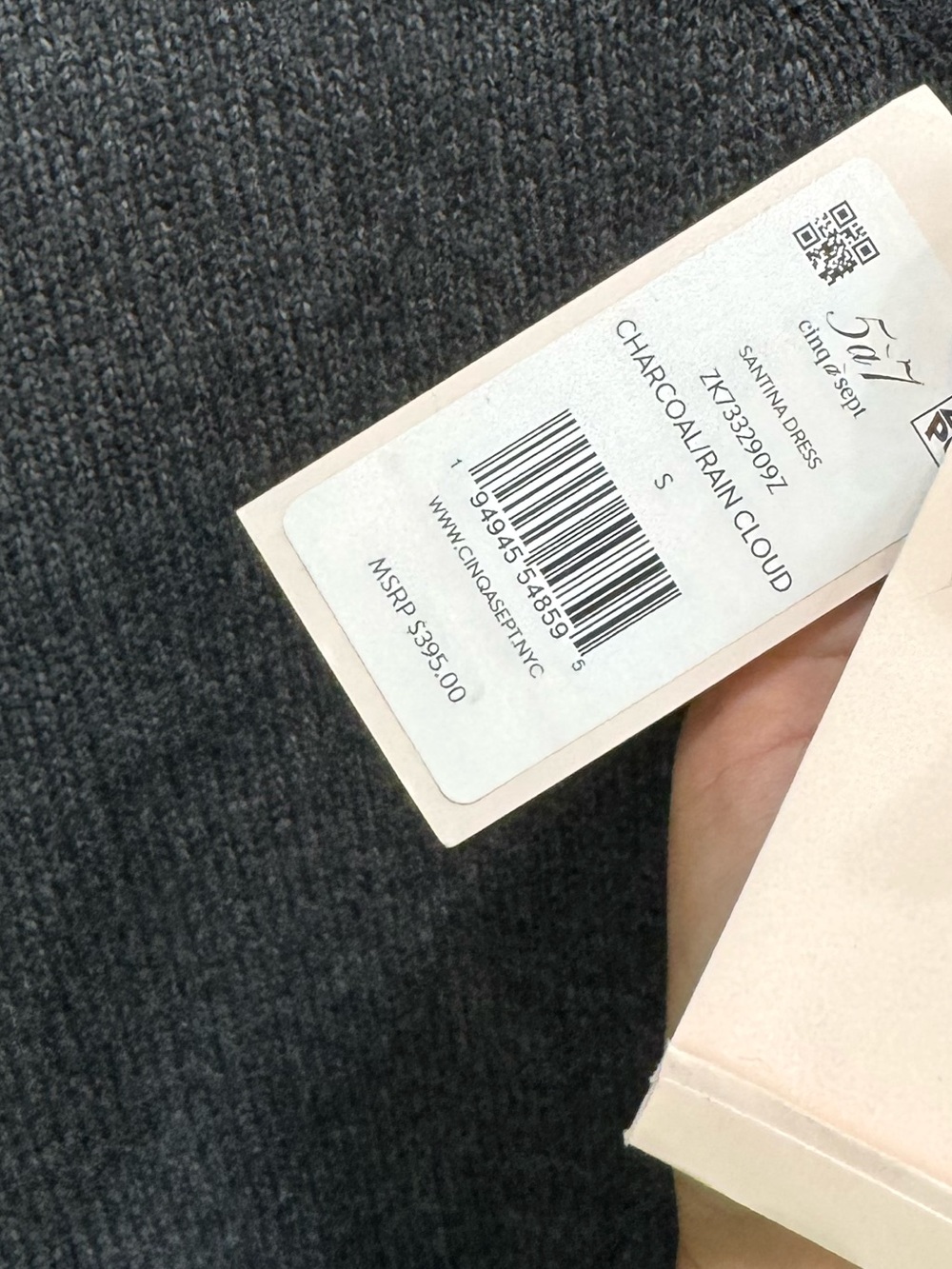 NWT Cinq a Sept Santina Oversized Grey Sweater Shirt Dress - Picture 5 of 7